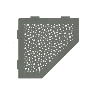 Tegel Planchet Vierkant Douche planchet nr.53 Mat Steen Oud Grijs