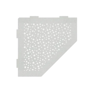 Tegel Planchet Vierkant Douche planchet nr.55 Mat Steen Wit