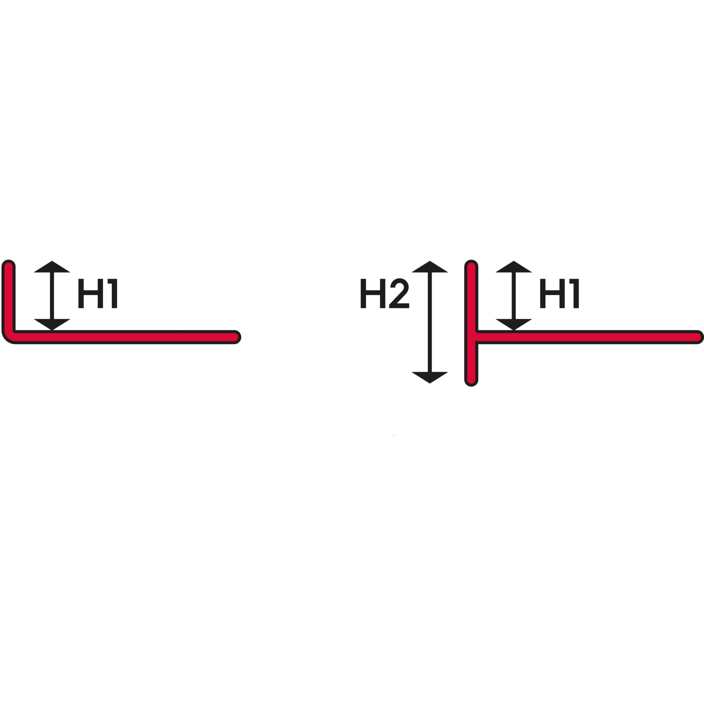 Tegelprofiel Afschot Detail Tekening Rechts