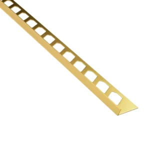 Tegelprofiel RVS Goud Geborsteld Afschotprofiel Rechts