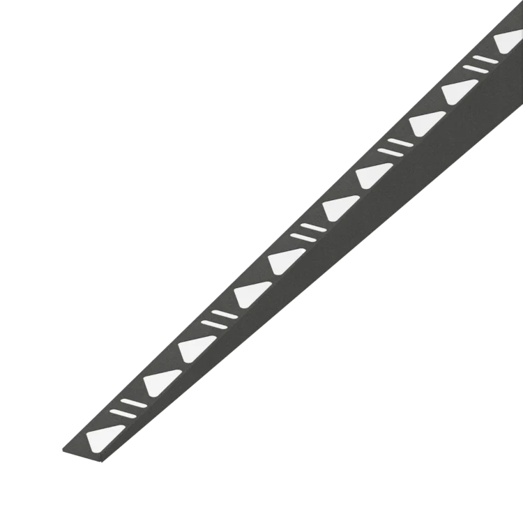 Tegelprofiel RVS Steen Graphit Afschotprofiel Links 10mm 148cm