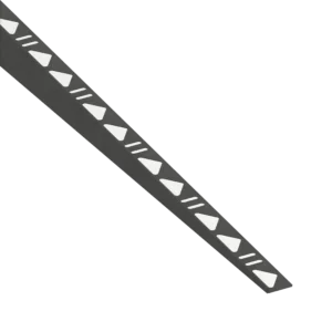 Tegelprofiel RVS Steen Graphit Afschotprofiel Rechts 10mm 148cm