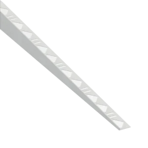 Tegelprofiel RVS Steen Wit Afschotprofiel Rechts 10mm 148cm