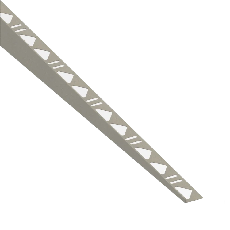 Tegelprofiel RVS Zand Beige Afschotprofiel Rechts 10mm 148cm
