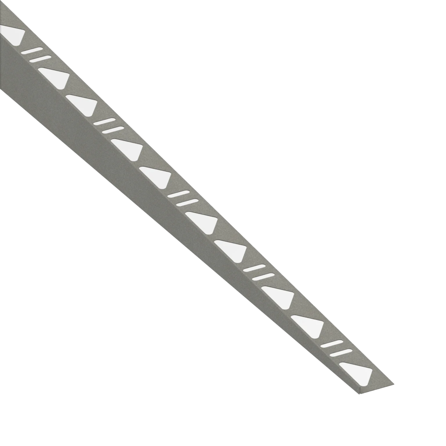 Tegelprofiel RVS Zand Grijs Afschotprofiel Rechts 10mm 148cm