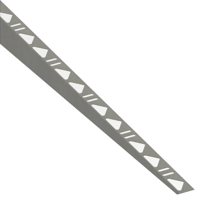 Tegelprofiel RVS Zand Grijs Afschotprofiel Rechts 10mm 148cm