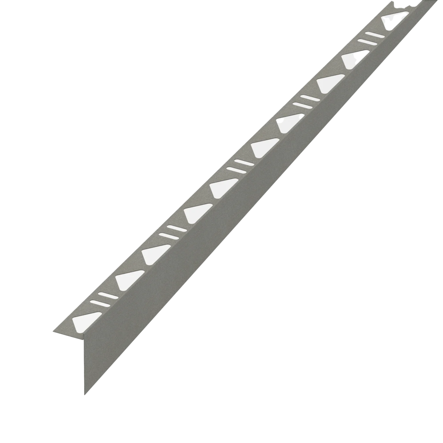 Tegelprofiel RVS Zand Grijs Afschotprofiel Rechts 10mm 148cm Achter
