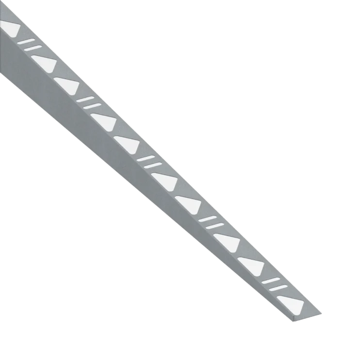 Tegelprofiel RVS Zand Grijs Light Afschotprofiel Rechts 10mm 148cm kopiëren