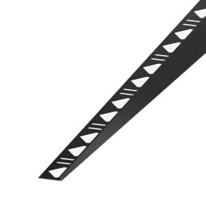 Tegelprofiel RVS Zwart Gecoat Afschotprofiel Links 10mm 148cm