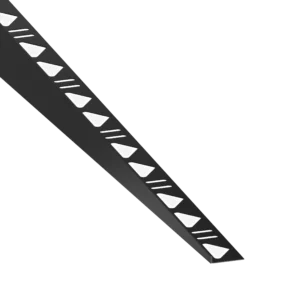 Tegelprofiel RVS Zwart Gecoat Afschotprofiel Rechts 10mm 148cm