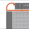 Tegelprofiel Tegelstrip rond detail met Lijm laag